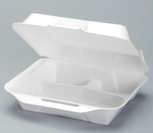 Jumbo Hinged Foam Container (3CMPT)