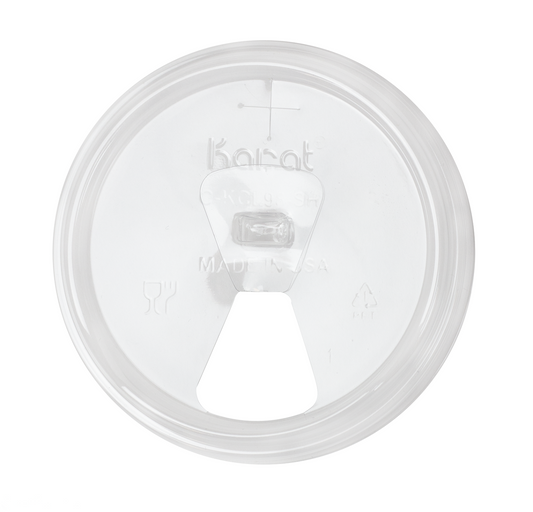 KARAT STRAWLESS SIPPER LID FOR 12-24OZ PET CUP