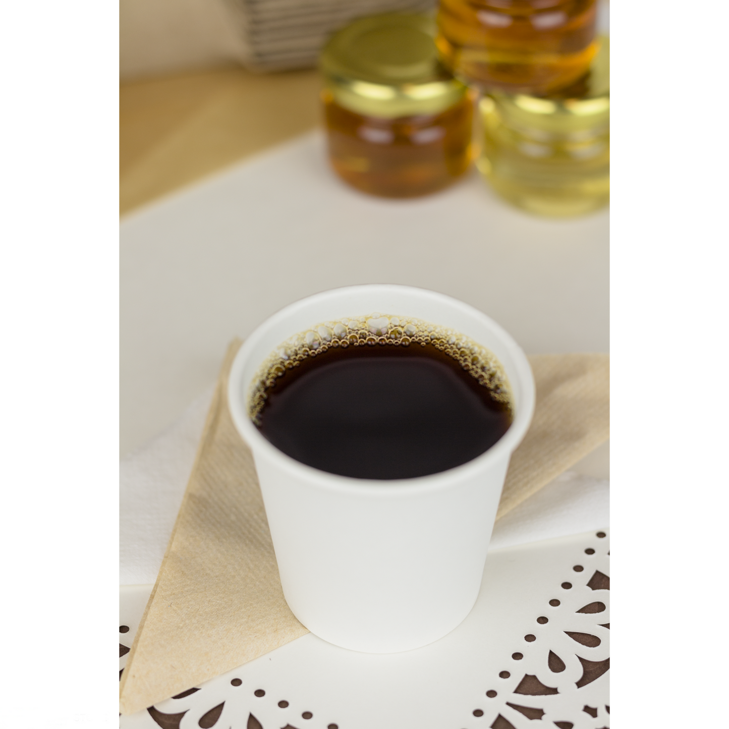4OZ PAPER HOT CUPS - WHITE (62MM) - 1,000 CT
