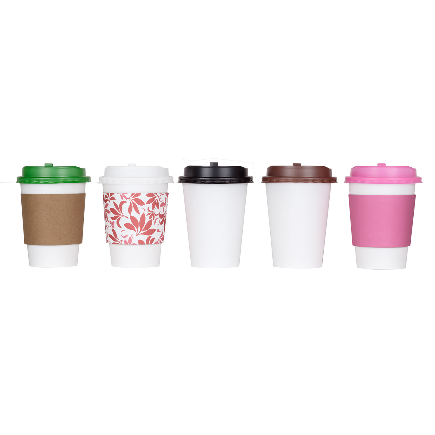 12OZ PAPER HOT CUPS - WHITE (90MM) - 1,000 CT