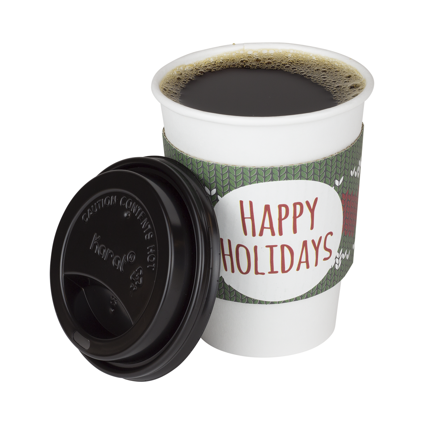 12OZ PAPER HOT CUPS - WHITE (90MM) - 1,000 CT
