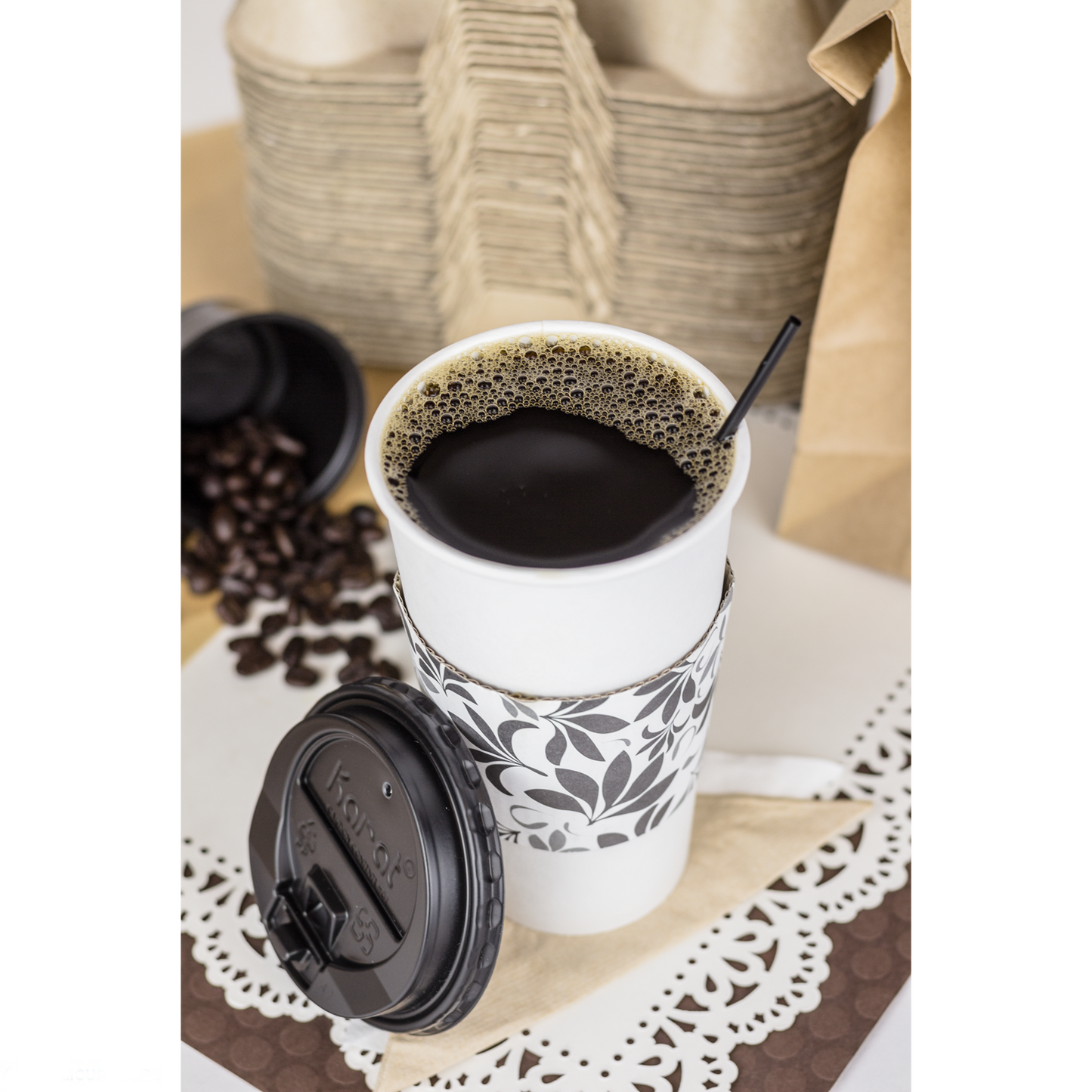 20OZ PAPER HOT CUPS - WHITE - 1,000 CT