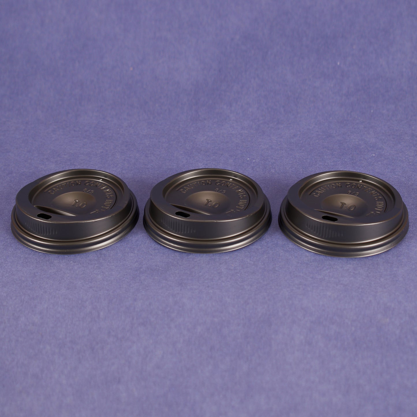 8OZ HOT CUPS BLACK LIDS (1,000/CS)