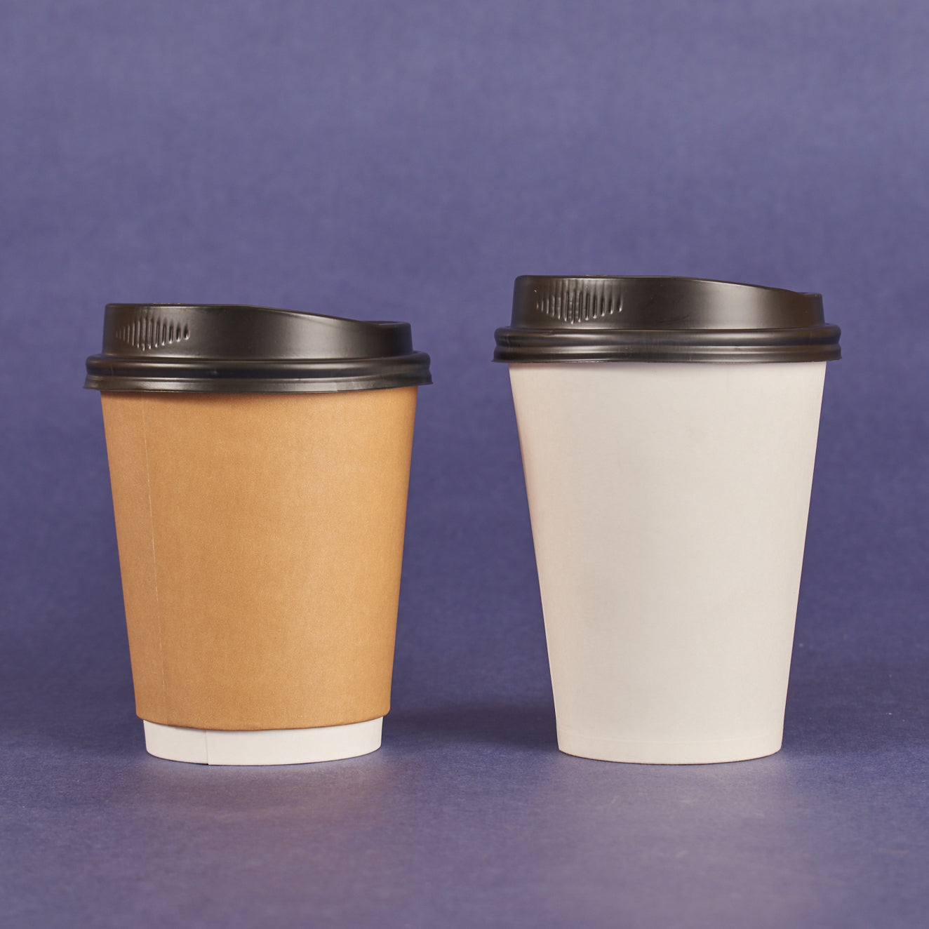 8OZ HOT CUPS BLACK LIDS (1,000/CS)