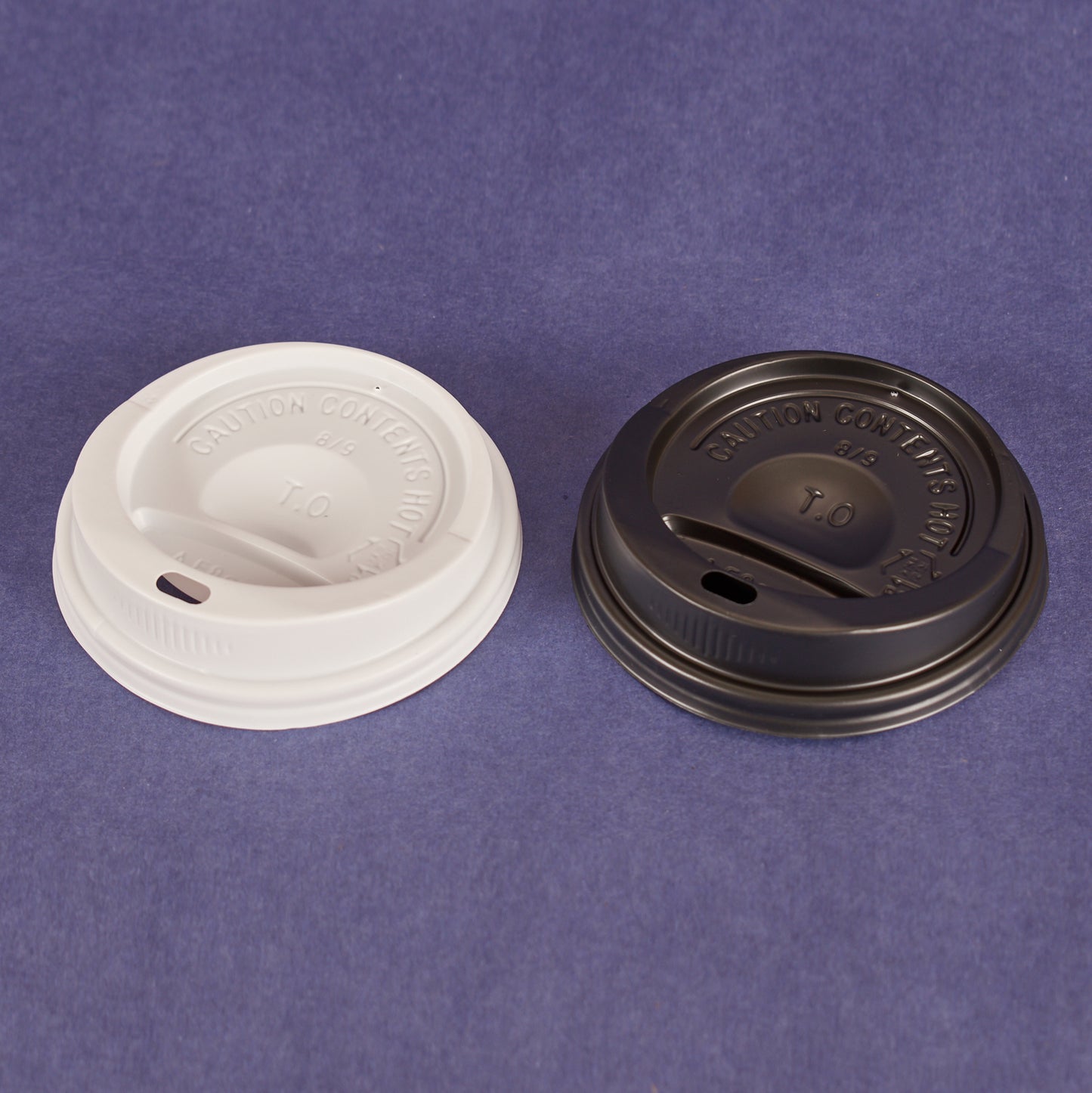 8OZ HOT CUPS BLACK LIDS (1,000/CS)