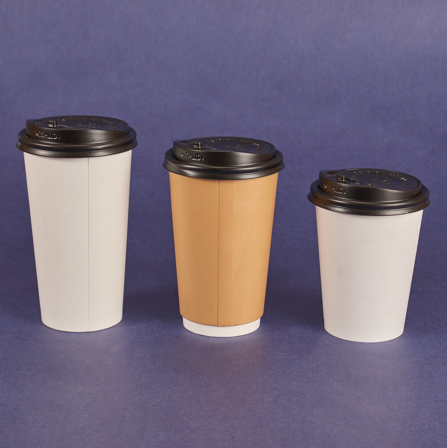 ENCLOSURE LIDS FOR 12OZ ~ 16OZ HOT CUPS BLACK (1,000/CS)