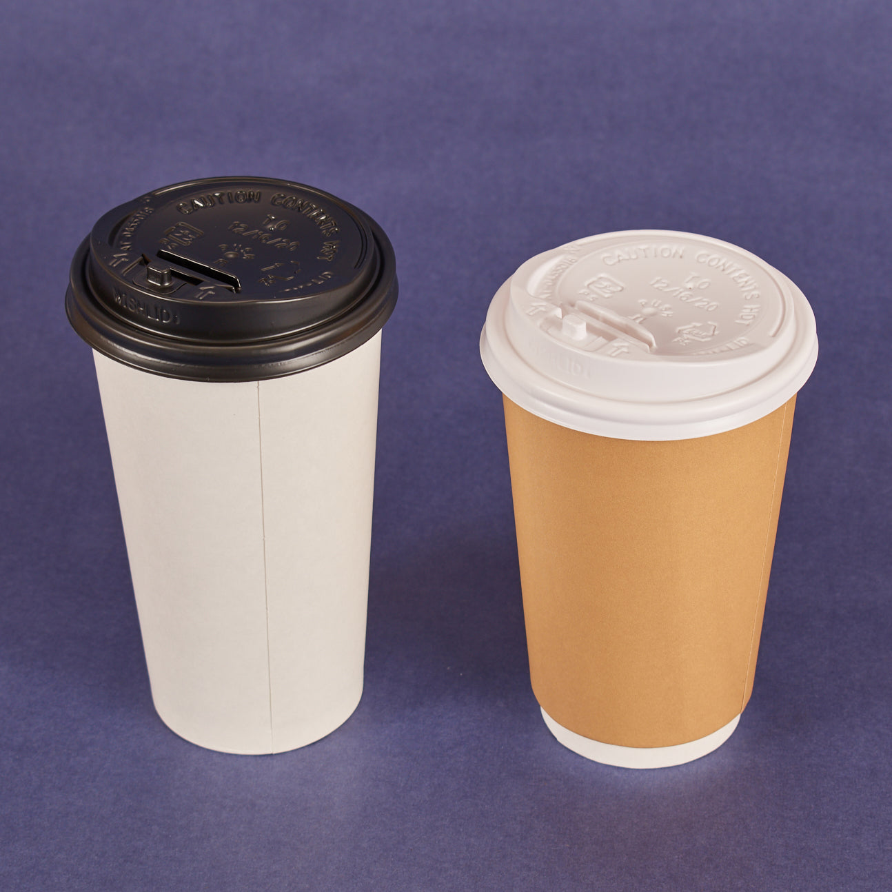 ENCLOSURE LIDS FOR 12OZ ~ 16OZ HOT CUPS BLACK (1,000/CS)