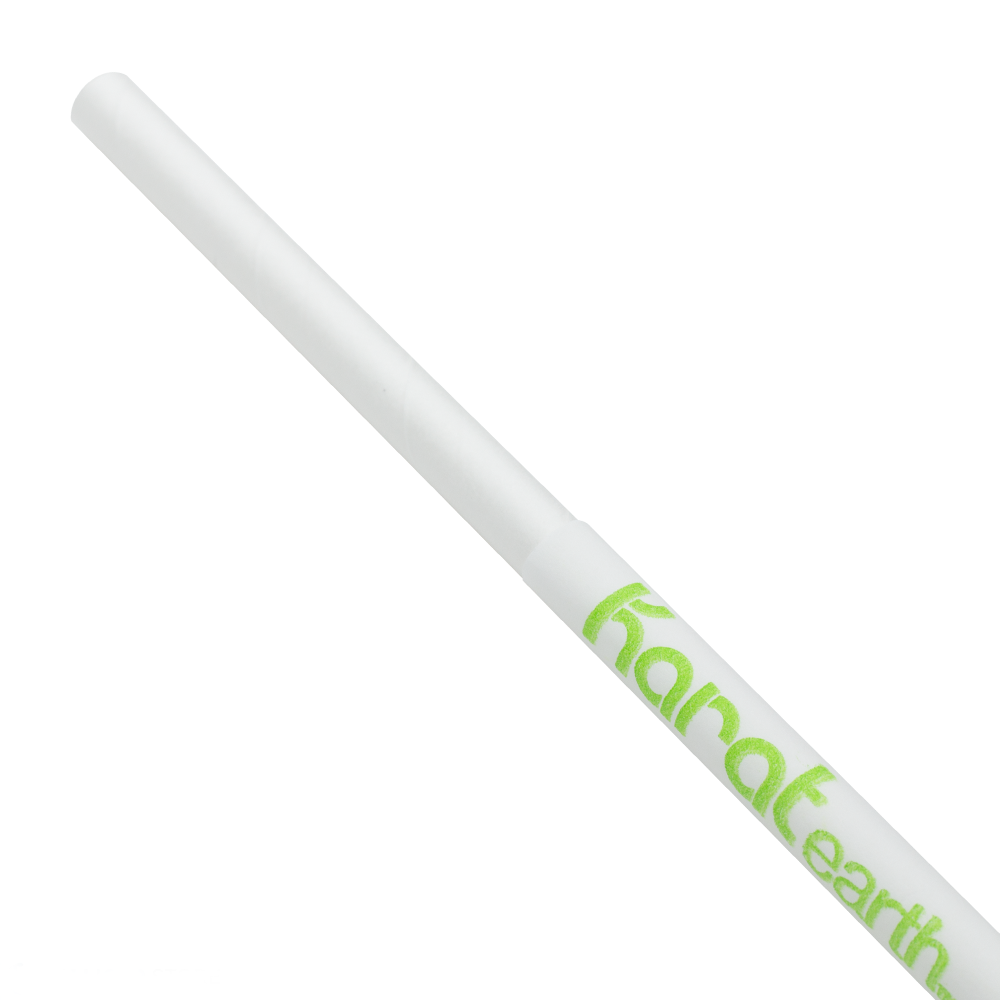 KARAT EARTH 10.25" JUMBO PAPER STRAW (5MM) WRAPPED - WHITE (1,200 CT)