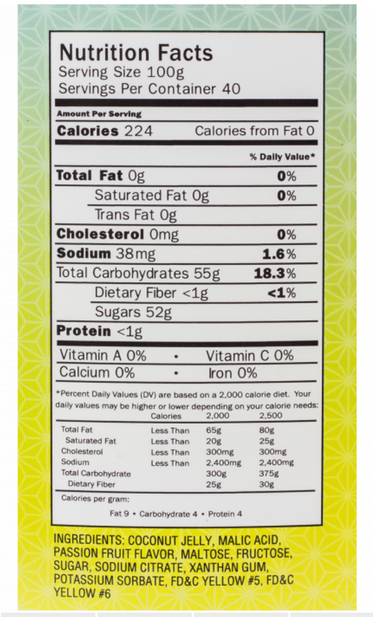 Passion Fruit Coconut Jelly