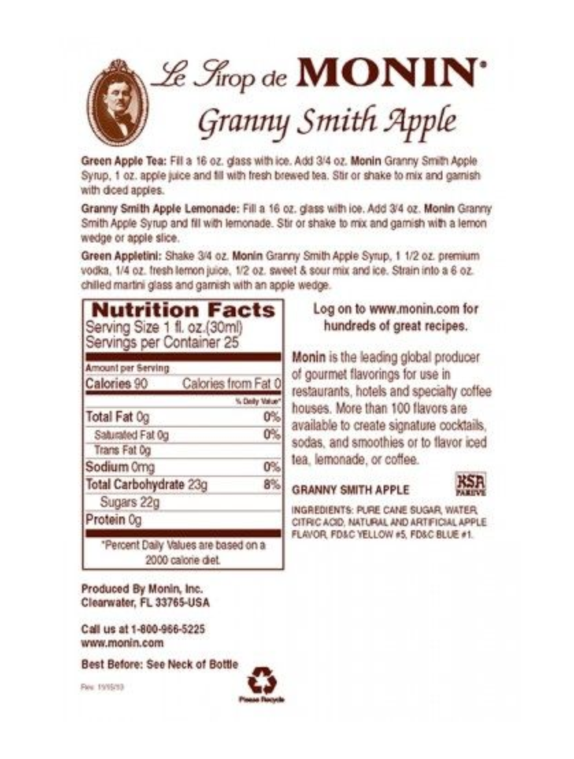 Monin Greenapple Syrup