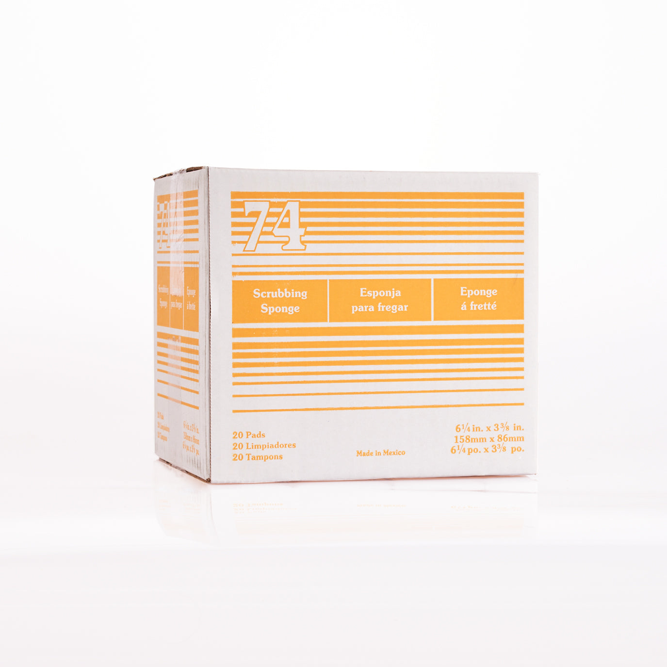 Sponge Scrub 20/Case (Green+Yellow)