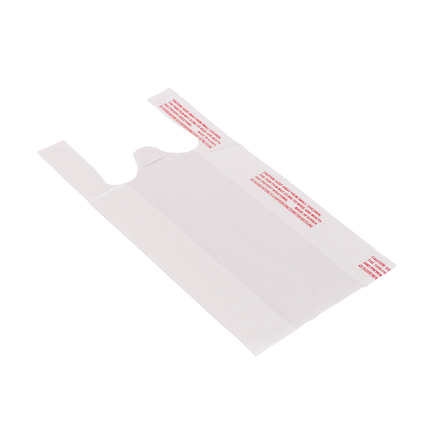 T-Shirts Bag White (8x4x16) 14 Mic