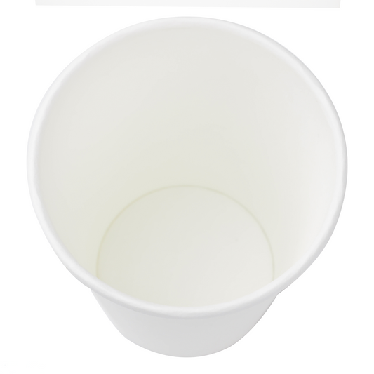 8OZ PAPER HOT CUPS - WHITE - 1,000 CT