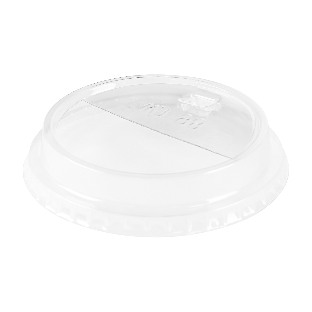 KARAT 98MM PET DOME LIDS - HALF MOON FLIP LIDS - 1,000 CT