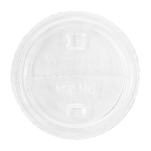 KARAT 98MM PET DOME LIDS - HALF MOON FLIP LIDS - 1,000 CT