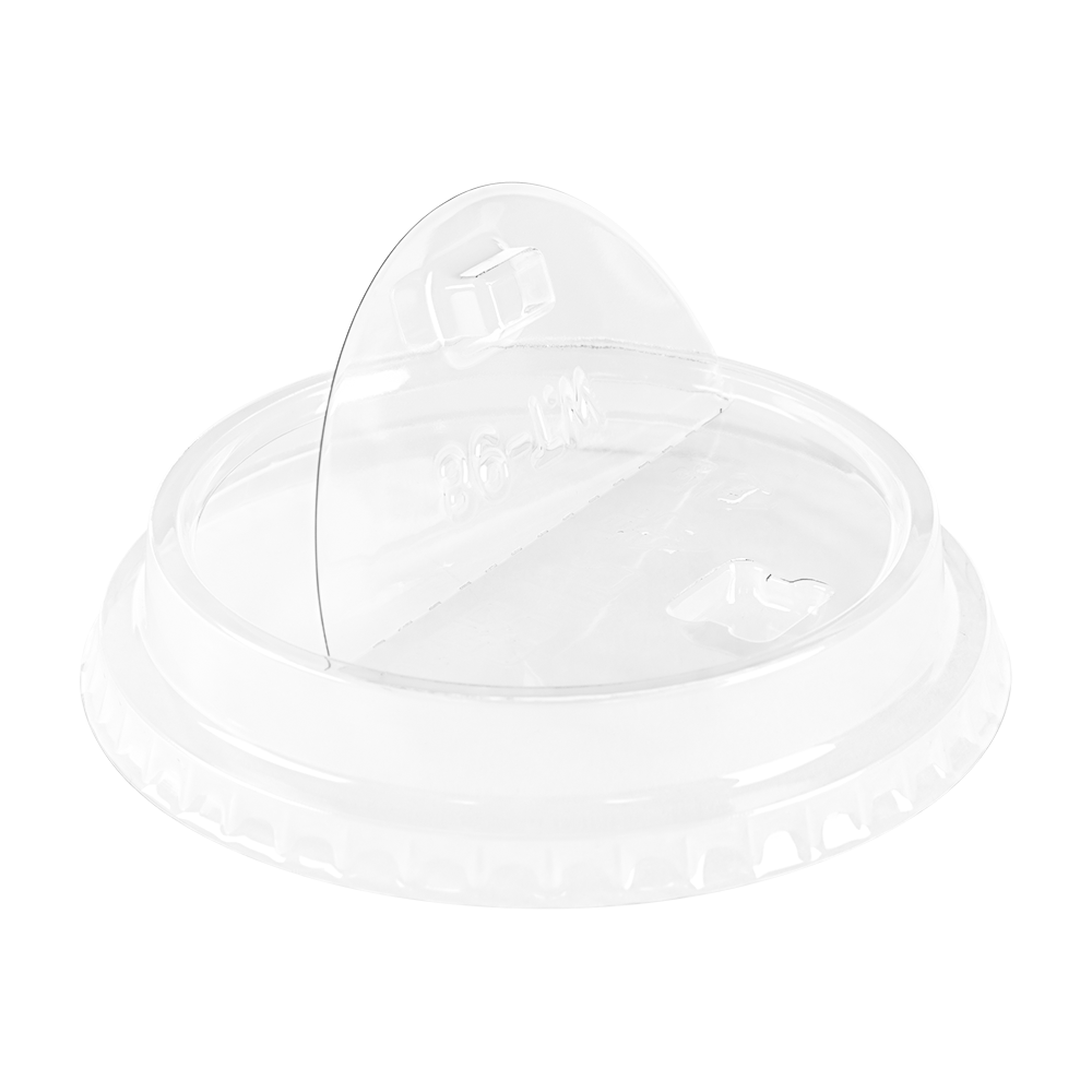 KARAT 98MM PET DOME LIDS - HALF MOON FLIP LIDS - 1,000 CT