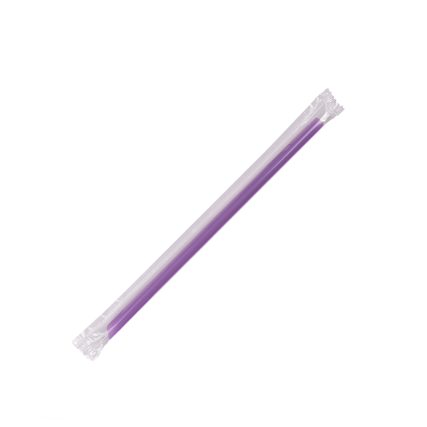KARAT 7.75'' GIANT STRAWS (8MM) POLY WRAPPED - PURPLE - 5,000 CT, C9072