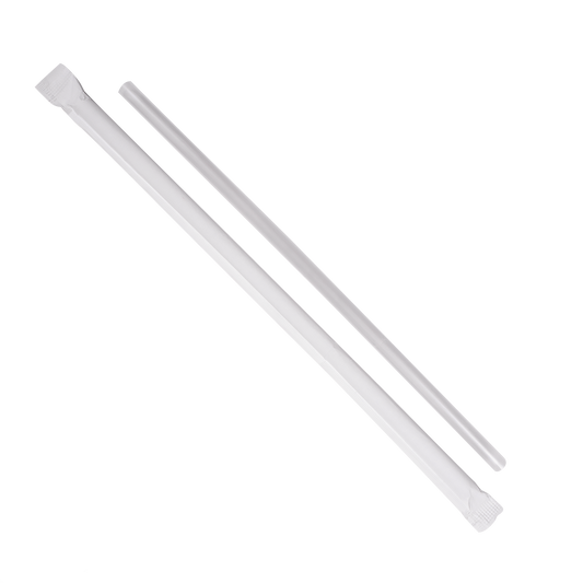 KARAT 7.75'' CLEAR STRAWS (5MM) PAPER WRAPPER - 12000 CT, C9090