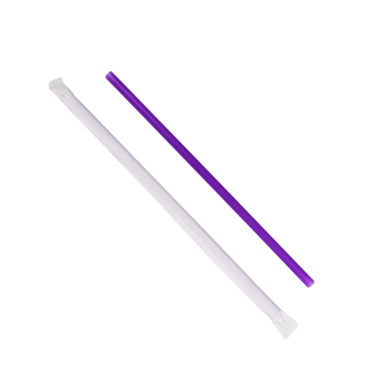 KARAT 9'' GIANT STRAWS (8MM) PAPER WRAPPED - PURPLE - 1,200 CT, C9120 (PURPLE)