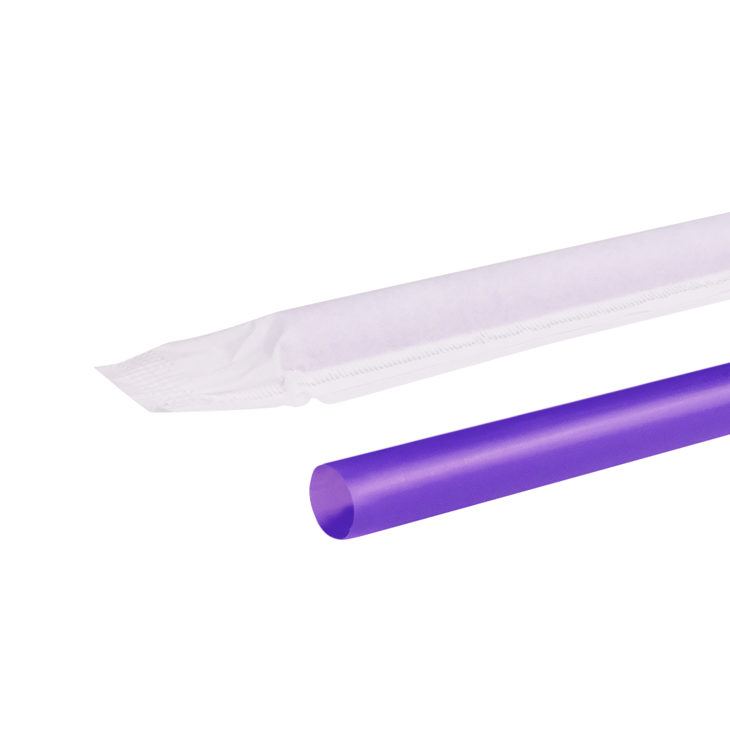KARAT 9'' GIANT STRAWS (8MM) PAPER WRAPPED - PURPLE - 1,200 CT, C9120 (PURPLE)