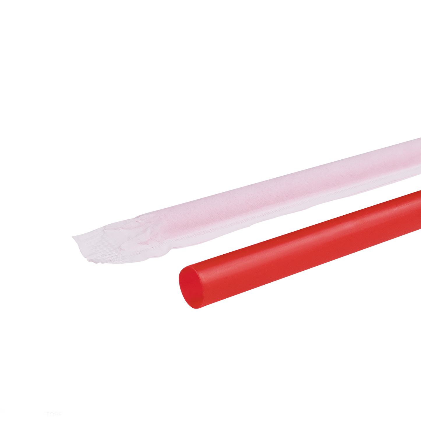 KARAT 10.25'' GIANT STRAWS (8MM) PAPER WRAPPED - RED - 1,200 CT, C9125 (RED)