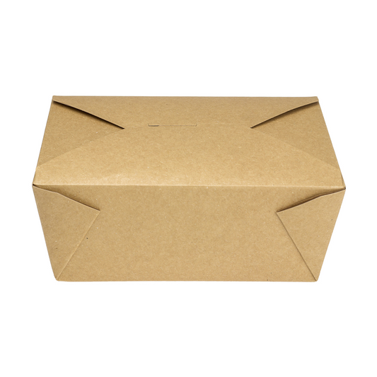 #4 Kraft Fold-To-Go Box 110oz 160ct