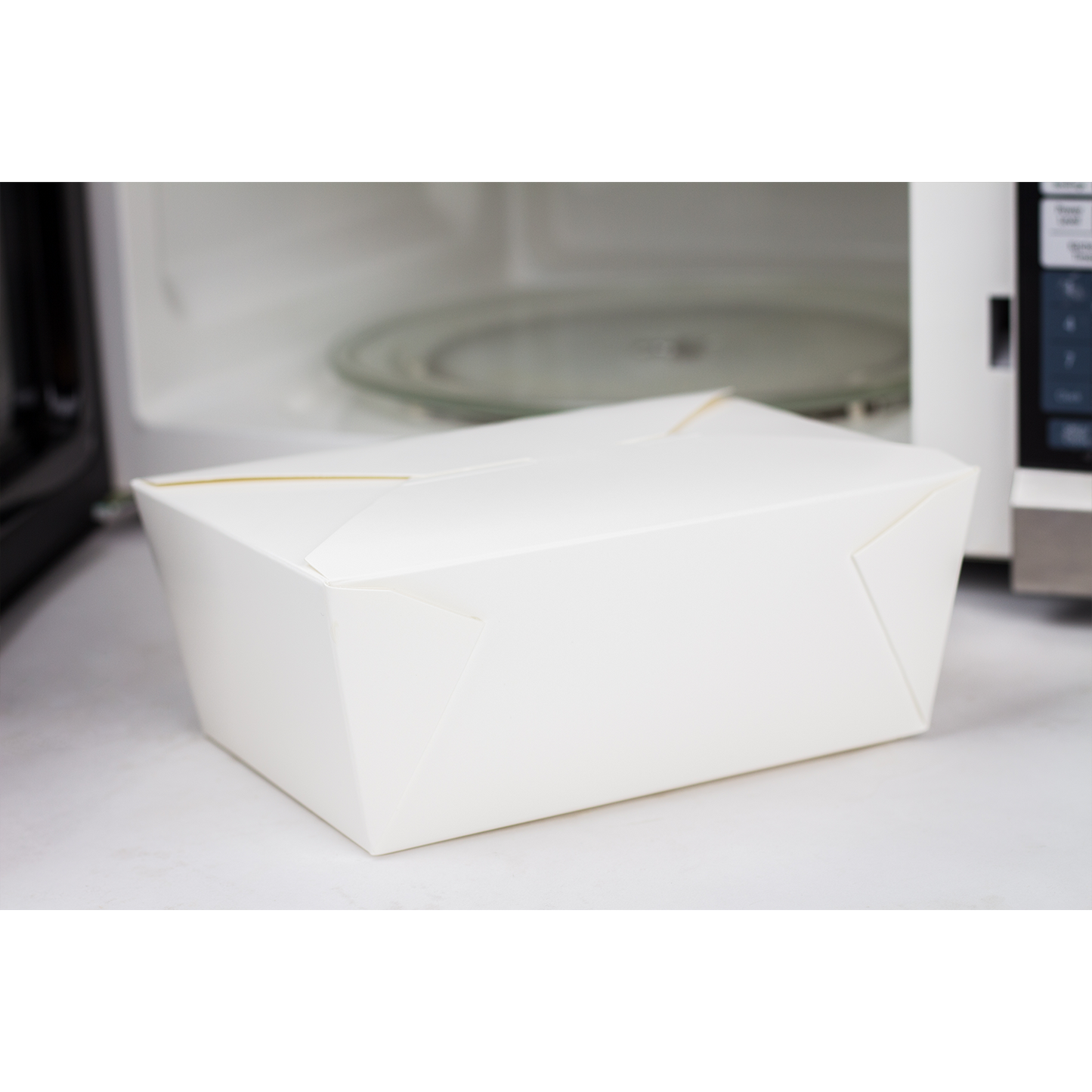 #4 White Fold-To-Go Box 110oz 160ct