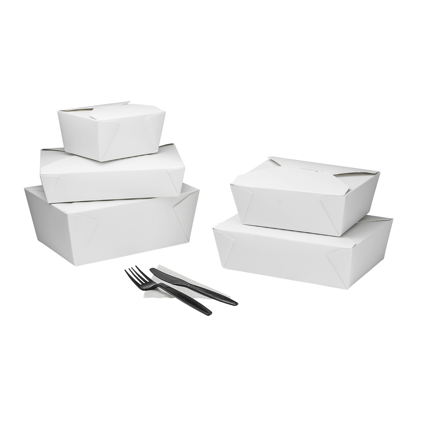 #3 White Fold-To-Go Box 76oz 200ct