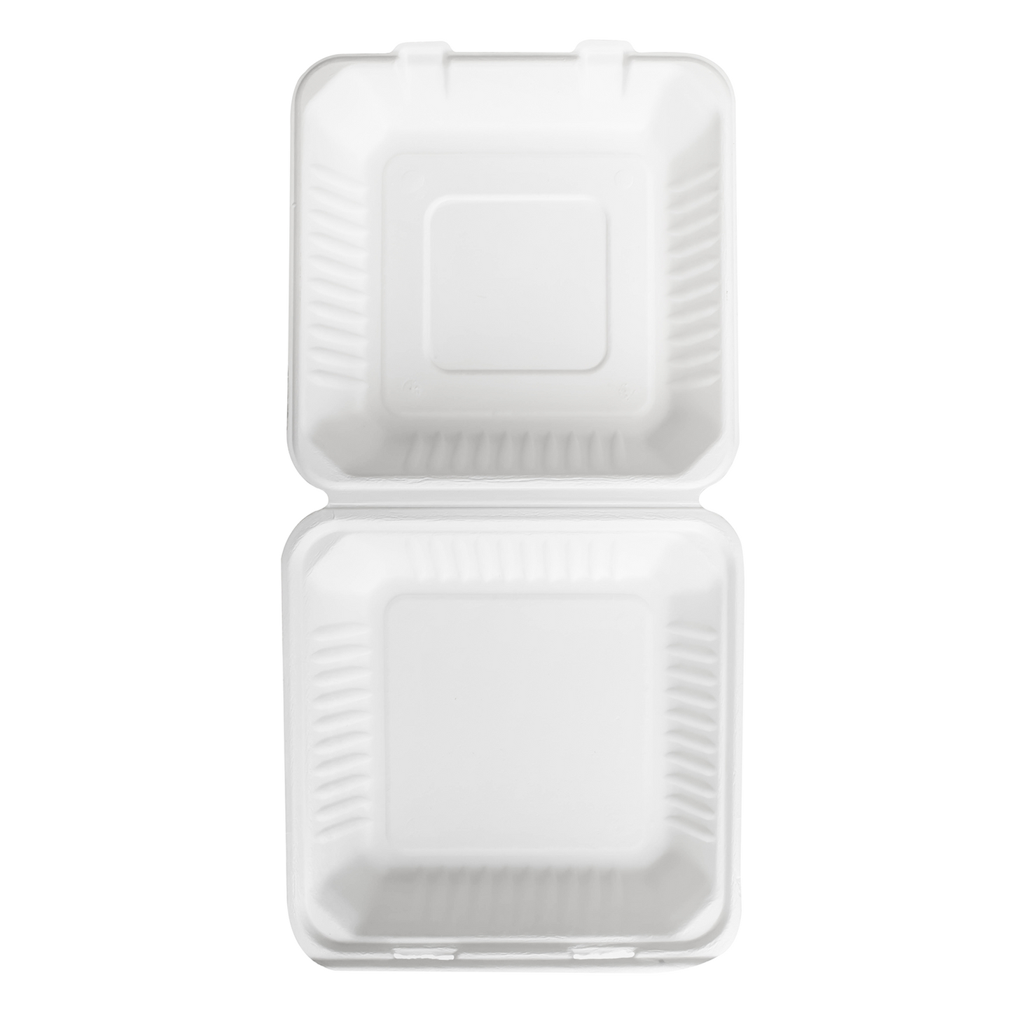 9"x9" Bagasse Hinged Container