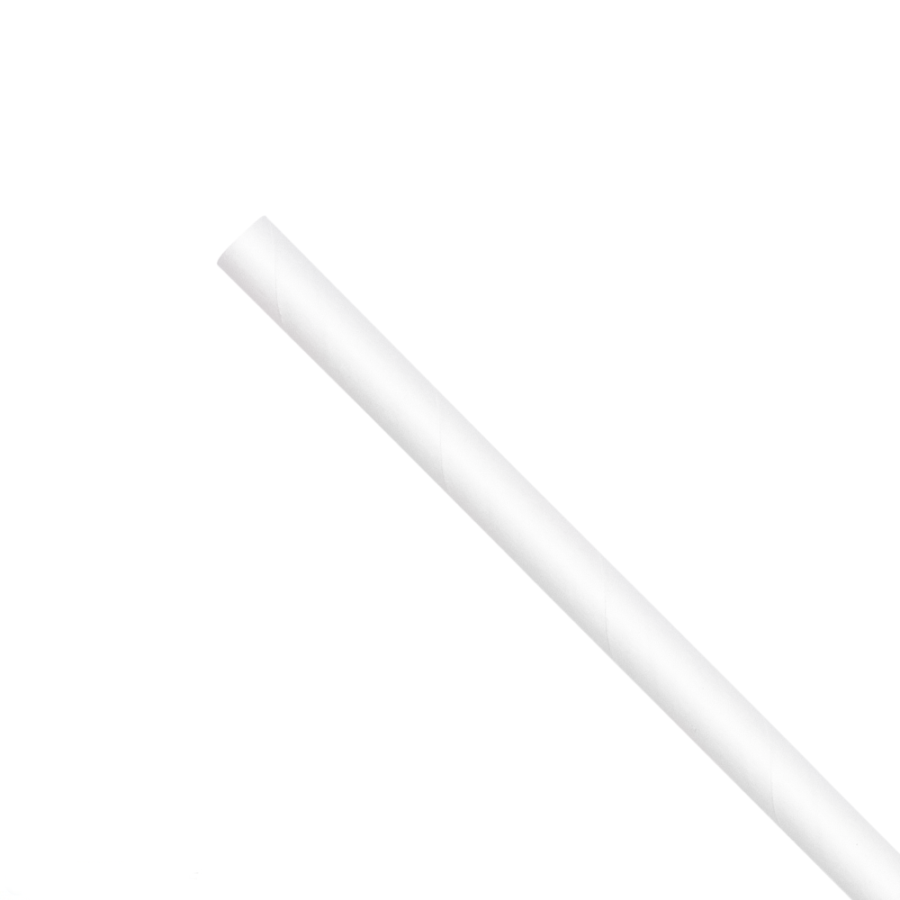 KARAT EARTH 7.75" JUMBO PAPER PAPER STRAW (5MM) WHITE (2,000 CT) KE-C9400W