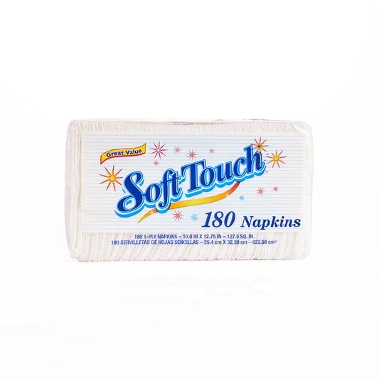 Lunch Napkin 10 x 12.75 1 Ply White (2880/cs) Soft Touch