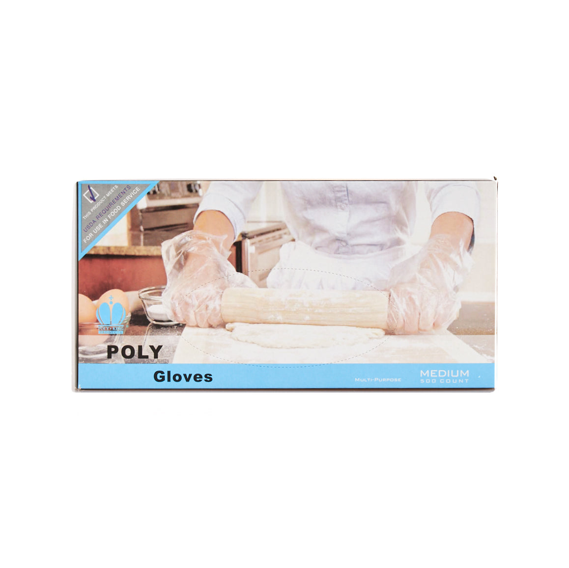 Poly Glove 1509-1 Medium 500ps/10box