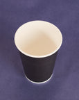 12OZ Paper Hot Cups  - Black (90MM) - 1,000 CT