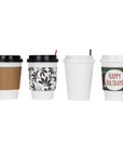 12OZ PAPER HOT CUPS - WHITE (90MM) - 1,000 CT