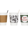 12OZ PAPER HOT CUPS - WHITE (90MM) - 1,000 CT