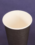 16OZ PAPER HOT CUPS - Black (90MM) - 1,000 CT