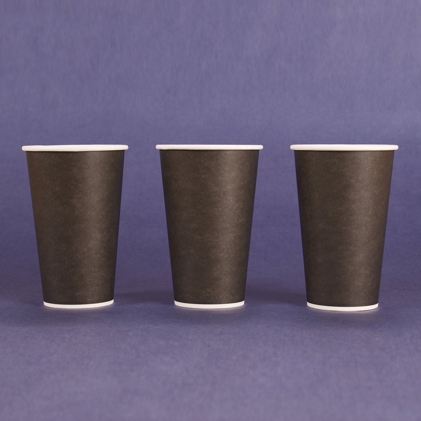 16OZ PAPER HOT CUPS - Black (90MM) - 1,000 CT