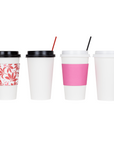 16OZ PAPER HOT CUPS - WHITE (90MM) - 1,000 CT