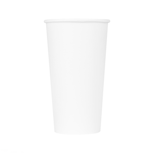 20OZ PAPER HOT CUPS - WHITE - 1,000 CT