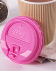 KARAT 10-24OZ ENCLOSURE LIDS - PINK (90MM) - 1,000 CT