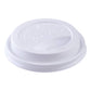 SIPPER DOME LIDS FOR 10OZ ~ 24OZ HOT CUPS WHITE (1,000/CS)
