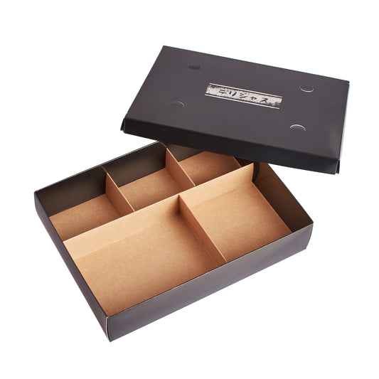 JAPANESE PAPER TOGO BENTO BOX (BLACK) -200/pcs