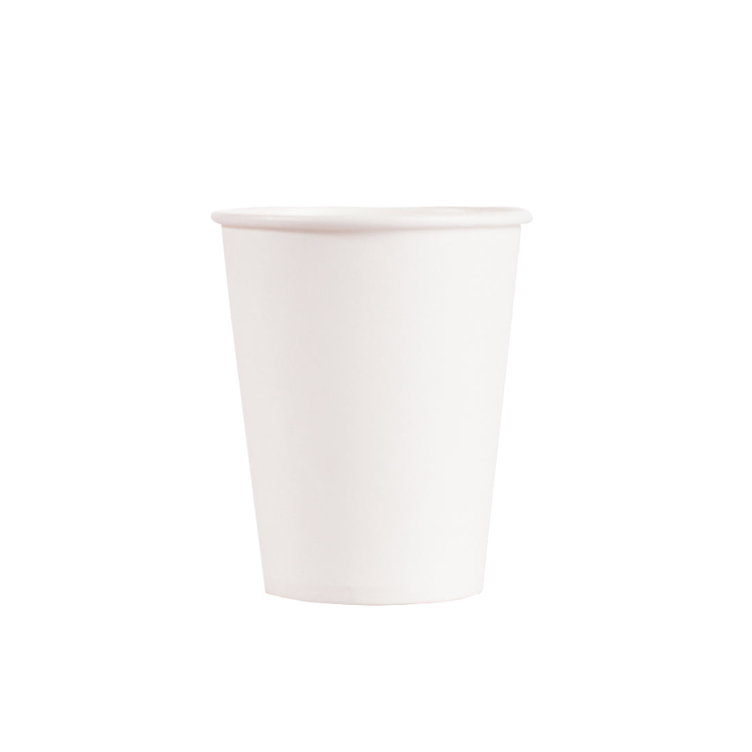 9OZ PAPER HOT CUPS - WHITE - 1,000 CT