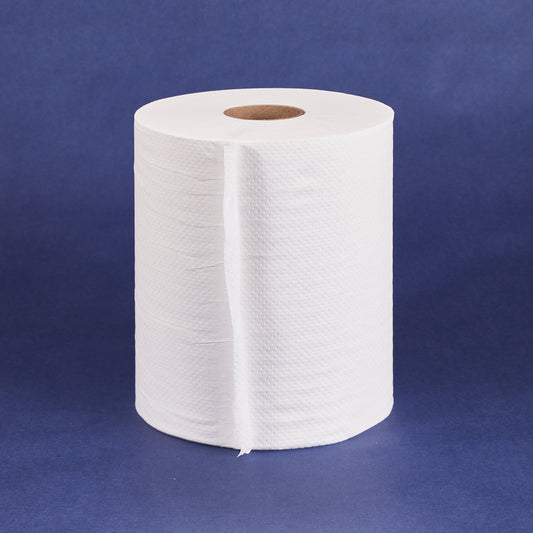 PaperTowel Roll 1Ply 600ft White (12 Roll/cs) 37-423