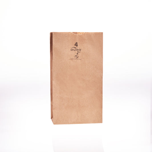 Kraft Brown Paper Bag #4 5x3 1/8x9 3/4 (500bl/cs)