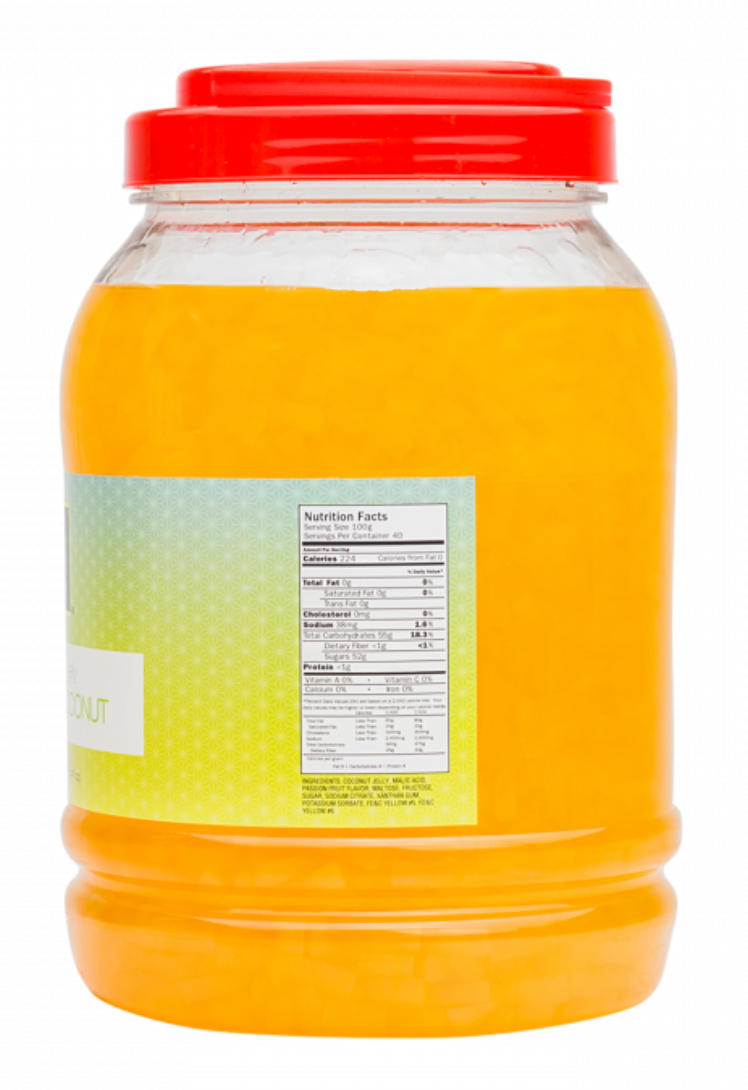 Passion Fruit  Coconut Jelly