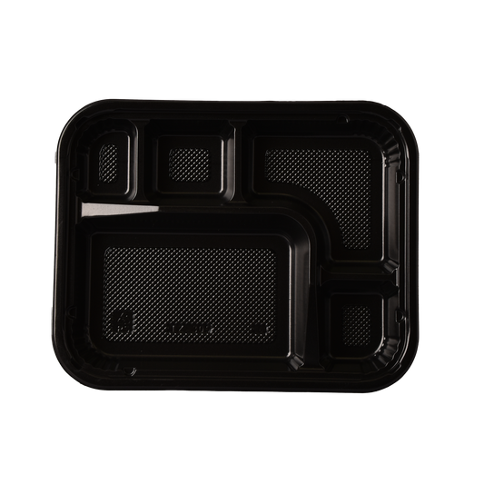 [TZ-305] 5 Compart Plastic Bento Box & Lid (Small) -252 / pcs