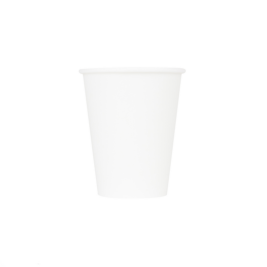 8OZ PAPER HOT CUPS - WHITE - 1,000 CT