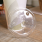 PET Flat Lid for 12~22oz Double Poly Paper Cold Cup 90mm (1,000/cs)