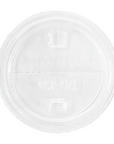 KARAT 98MM PET DOME LIDS - HALF MOON FLIP LIDS - 1,000 CT